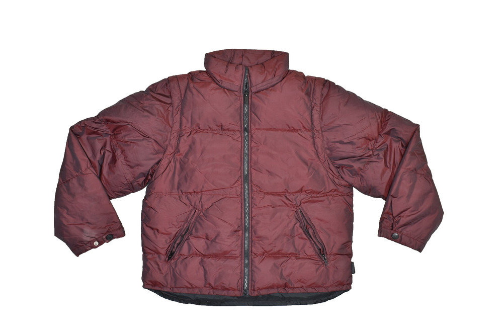 Express World Brand Men's Puffer Jacket Size M Red Full Zip Warm Winter Coat